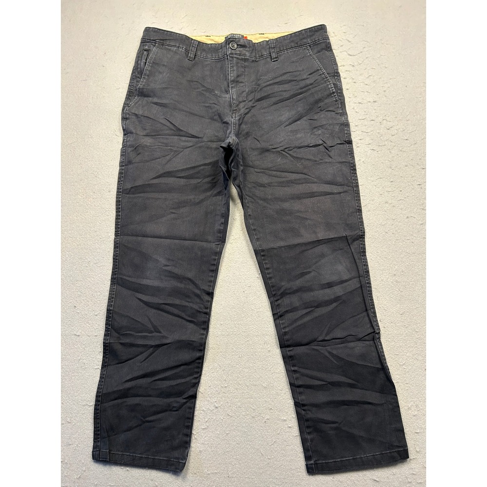 Dockers Smart 360 Flex Cotton Blend Black 35x26 Mens Pants